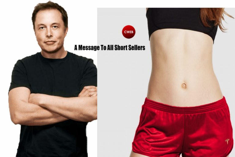 Elon Musk has already sent pairs of short shorts to David Einhorn and has message to all short traders. Don’t Mess with Tesla!