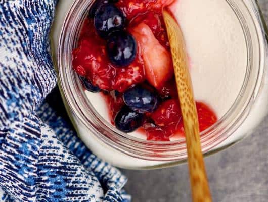 Coconut Milk Panna Cotta classic  rich, creamy