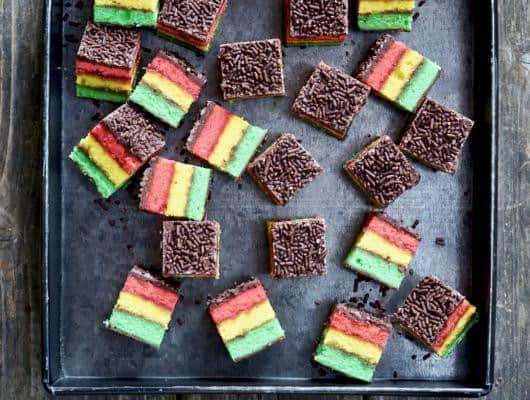 Italian Rainbow Flag Cookies