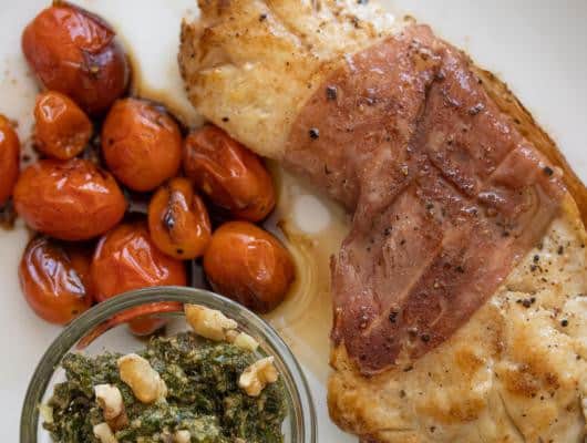Rock Fish, Fresh Herbs Puree & Tomatoes this very savory recipe