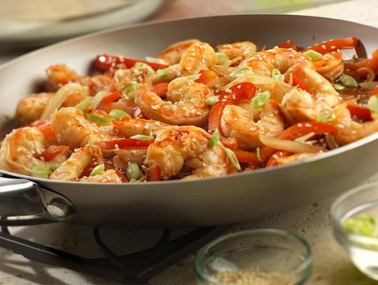 Asian Shrimp Stir-Fry Fresh vegetables