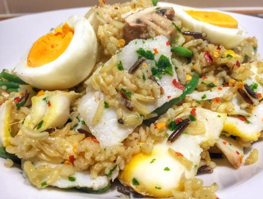 Kedgeree with smoked haddock & cod loin