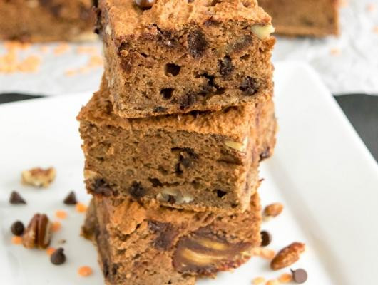 Flourless Lentil Chocolate Brownies Healthy and protein rich dessert