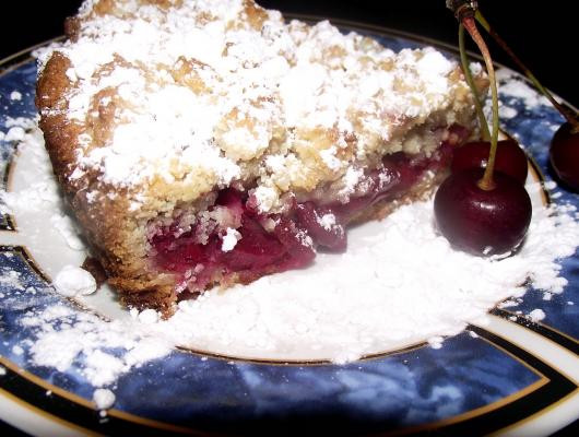 Easy shredded pie with cherries deliciousness is so simple to cook
