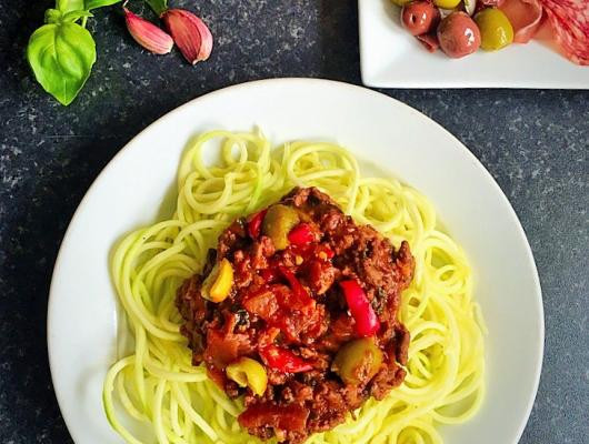 Paleo Spaghetti Bolognese with Authentic Tomato Sauce