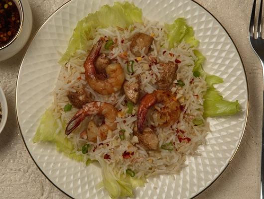 Recipe of Rice salad with Chicken and Shrimp