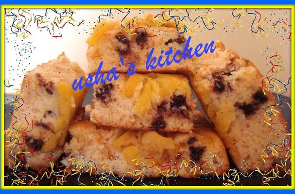 “Wow Cake ” Pineapple Upside Down With Carrot, Coconut and Chocolate