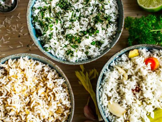 3 Simple Rice Variations – Toasted, Herbs & Lime, Aromatic