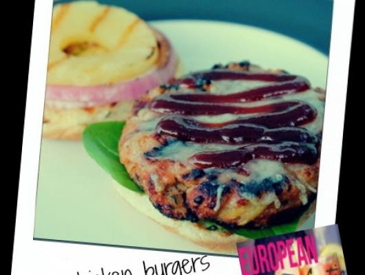 “skinny” aloha chicken burgers Great recipe for chicken burgers