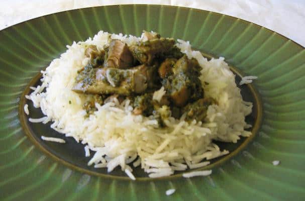 Aarti’s Green Minty Curry Chicken