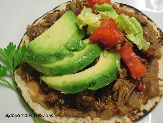 Adobo Pork Tostadas