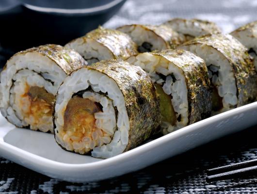 Aubergine Teriyaki Sushi