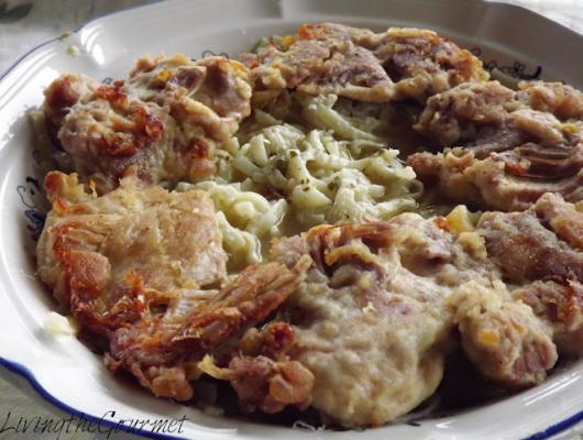 Baked Boneless Chicken Thighs with Noodles