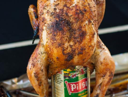 Barbecued Beer Can Chicken