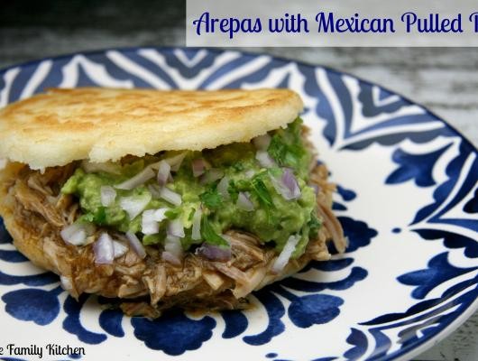 Arepas with Mexican Pulled Pork