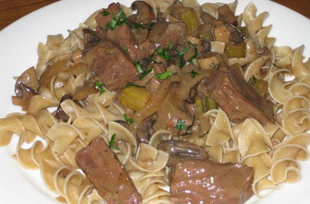 Beef Stroganoff In The Slow Cooker