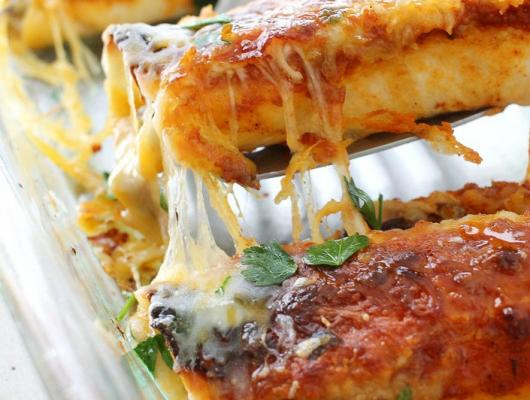 Beef Enchiladas with Homemade Enchilada Sauce