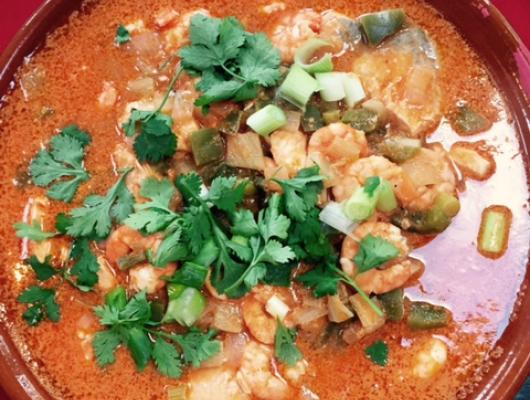 Brazilian prawn and coconut moqueca