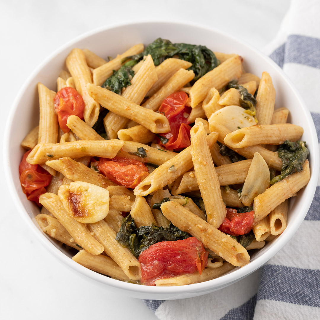 Spinach, Garlic & Tomato Pasta