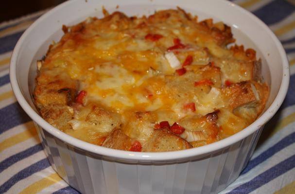 Cheese and Leek Strata