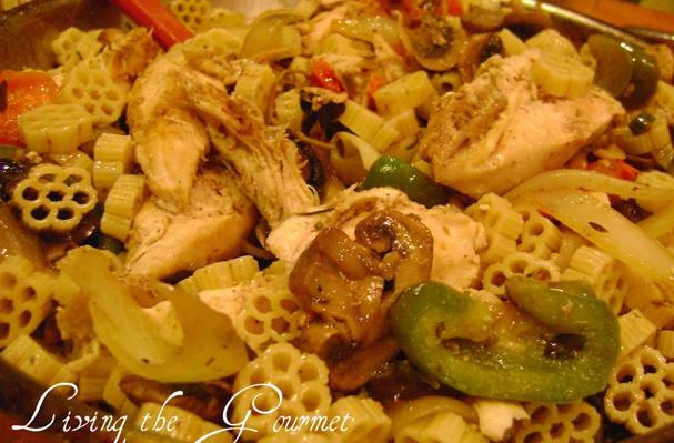 Chicken Breast With Macaroni and Veggies