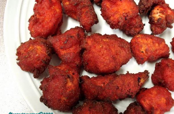 Chicken 65 ( Chicken Marinaded In Traditional Indian Spices and Deep Fried)