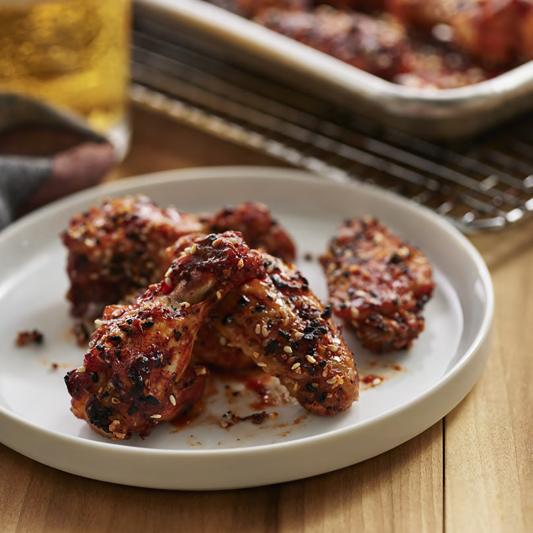 Everything Bagel BBQ Chicken Wings