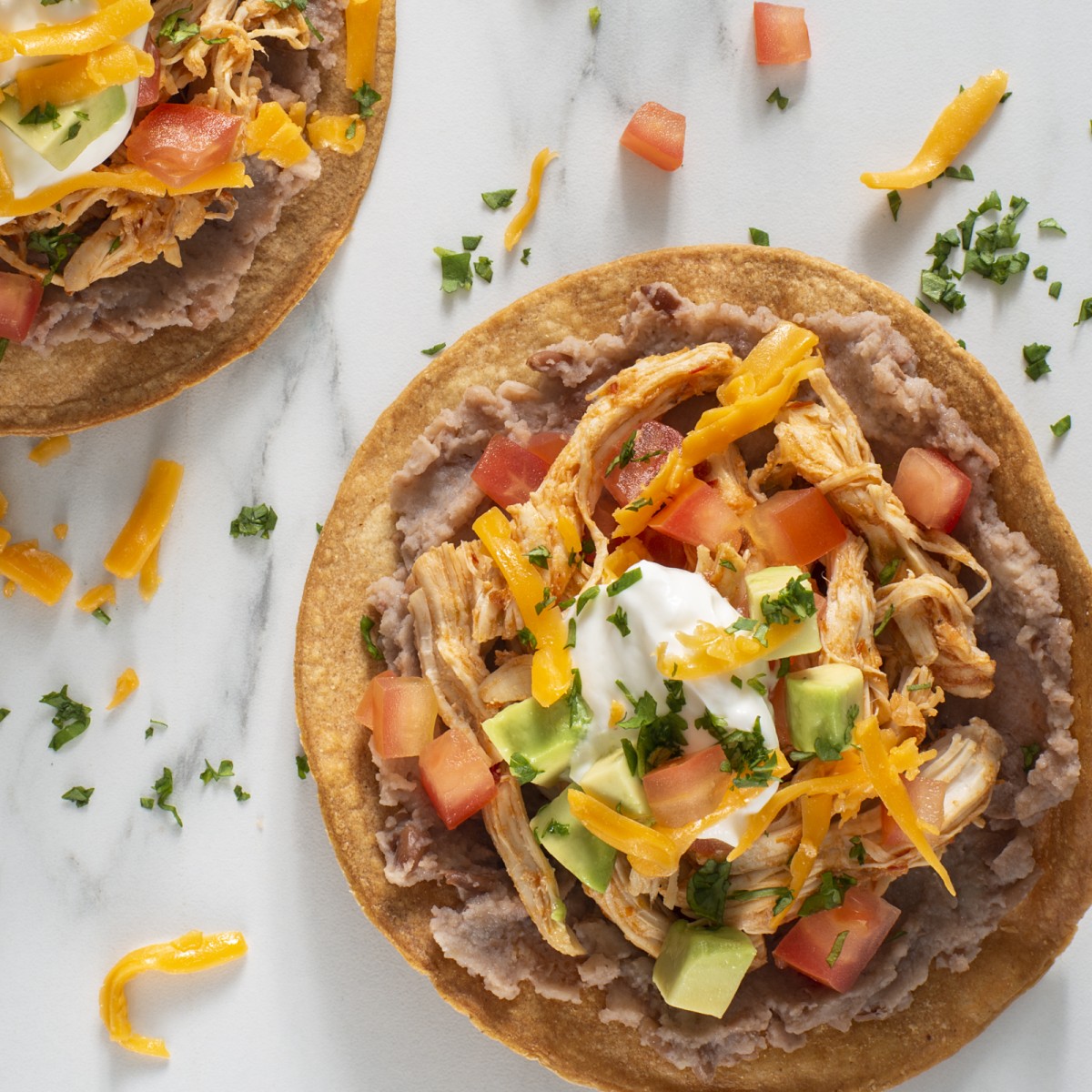 Duo Crisp + Air Fryer – Chicken Tostadas