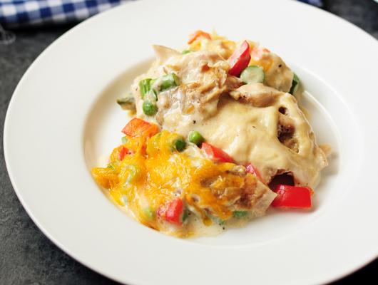 Chicken Primavera Crescent Bake