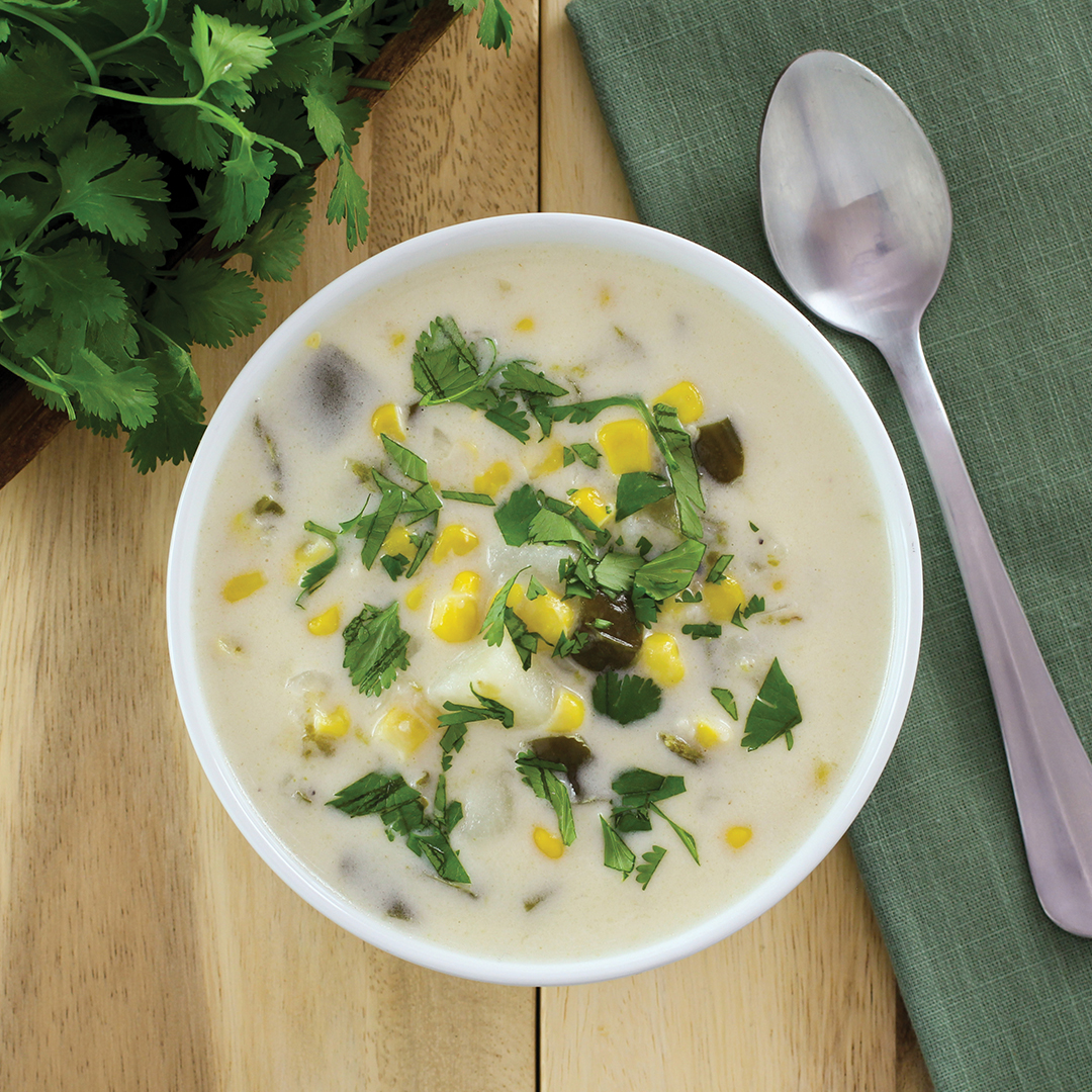 Corn and Poblano Chowder