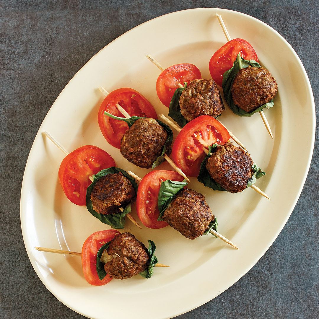 Insalata Caprese Mini Meatballs