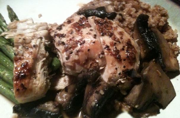Chicken In Mushroom and White Wine Sauce