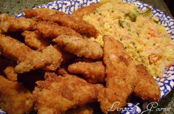 Chicken Strips With Tasty Rice!