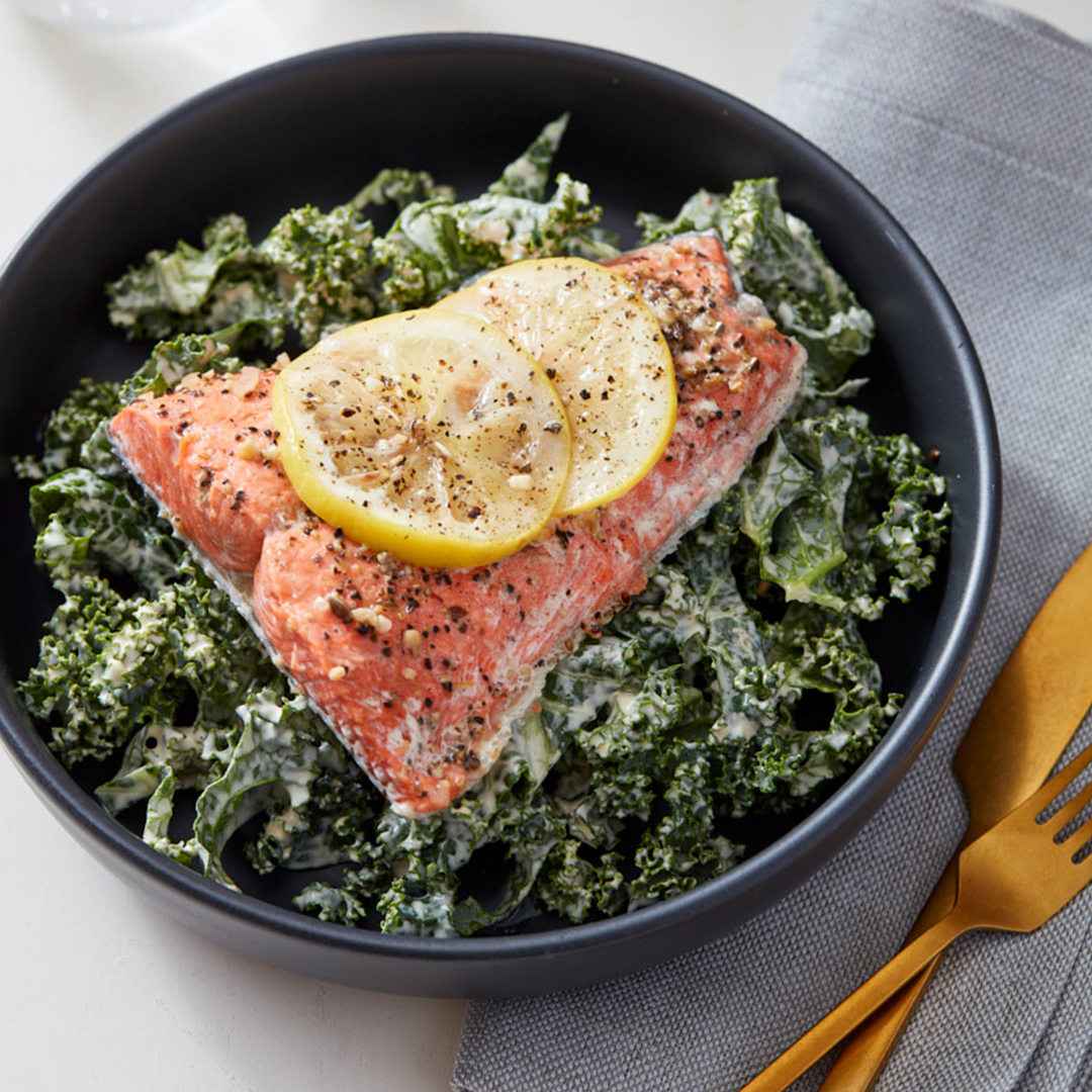 Simple Steamed Salmon Fillets