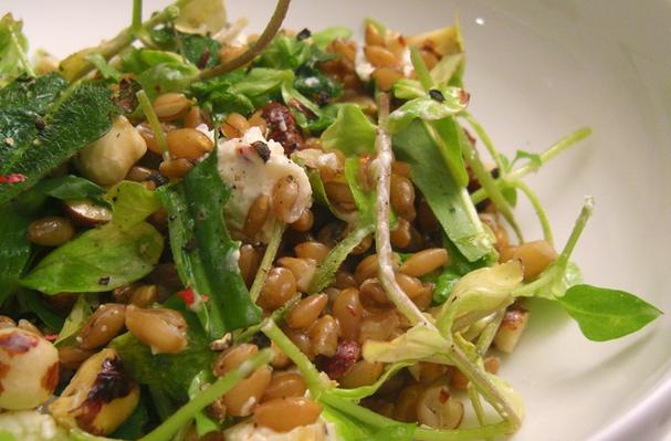 Chickweed, Triticale and Bourbon Salad