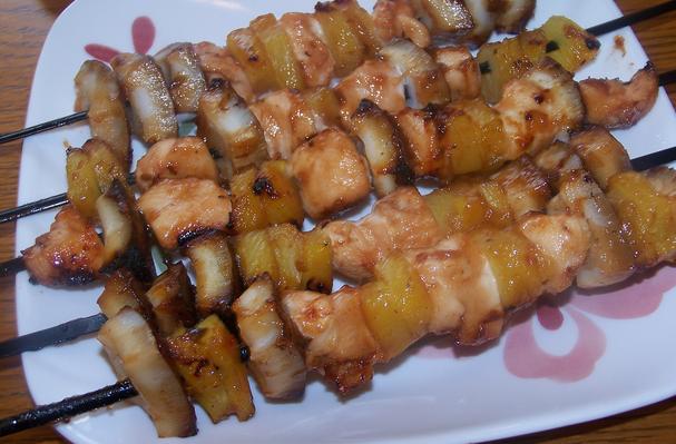 Chicken/Coconut/Pineapple Kabobs
