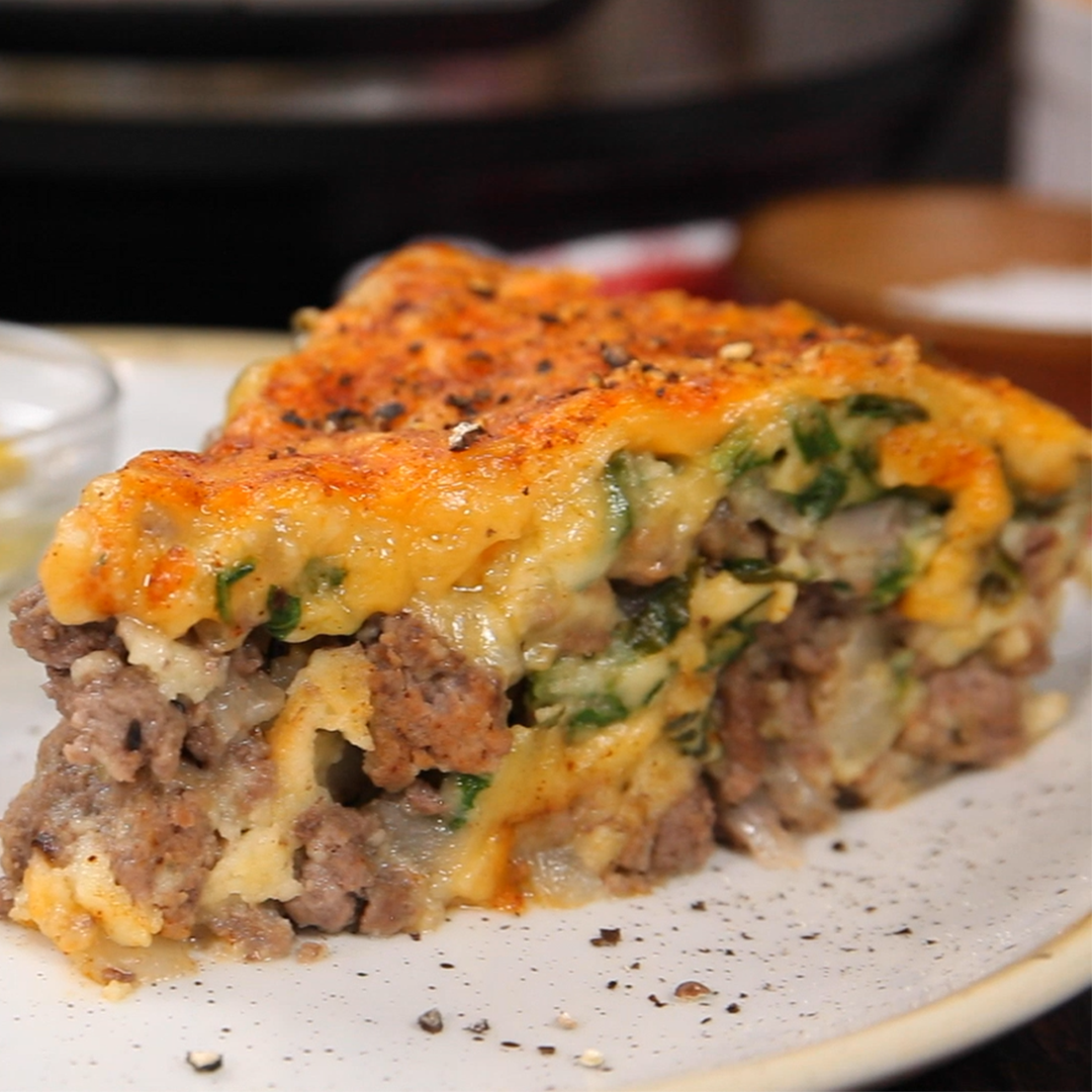 Impossibly Easy Cheeseburger Pie