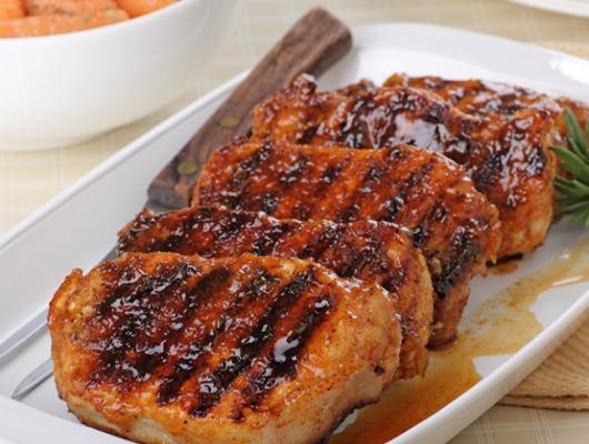 Coconut Jam Pork Chops