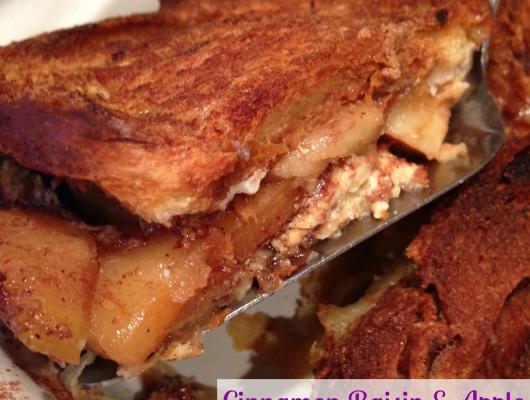 Cinnamon Raisin & Apple French Toast Bake