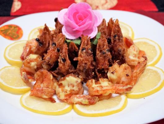 CNY Crispy Yuan Yang Wasabi Prawns