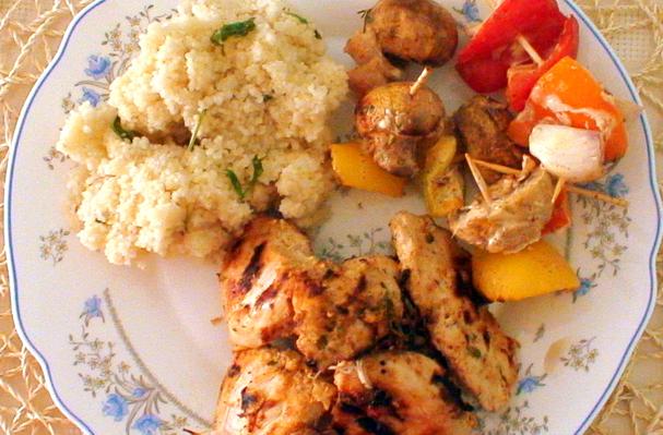 Couscous With Grilled Chicken & Veggies