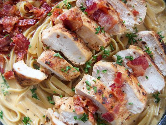 Creamy Chicken and Bacon Pasta