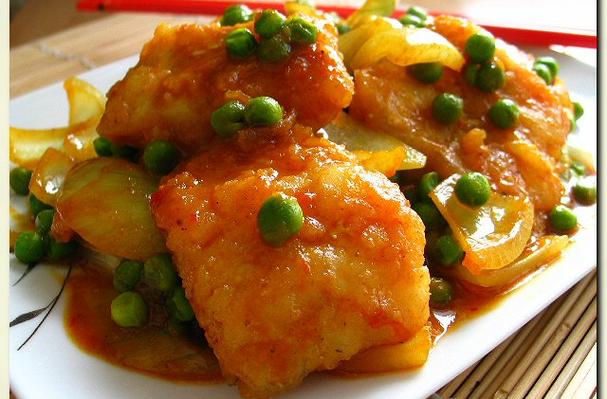 Curry Fish With Peas