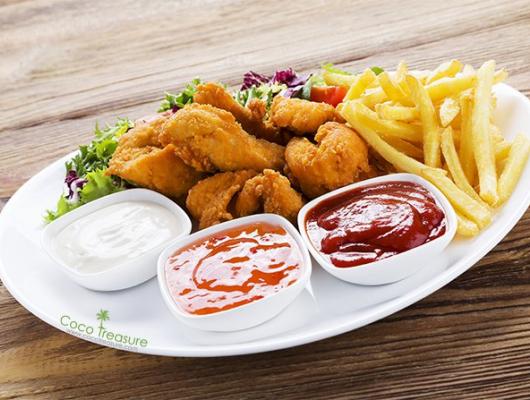 Crunchy Coconut Oil Fish Nuggets
