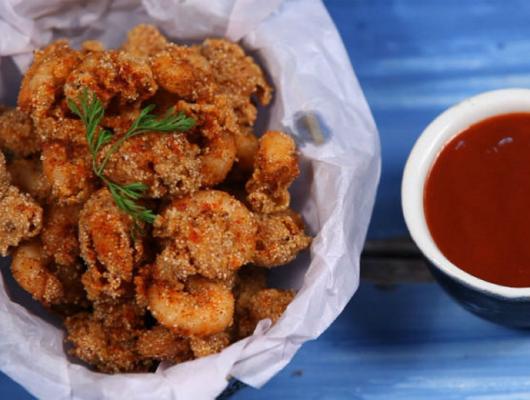 Delicious Rawa Fried Prawns