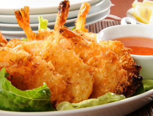 Crunchy Coconut Shrimp with Lime