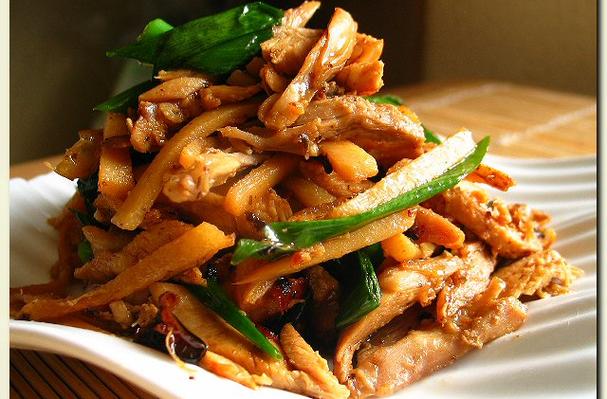 Dry-Fried Shredded Chicken And Bamboo Shoots å¹²ç…¸é¸¡ä¸