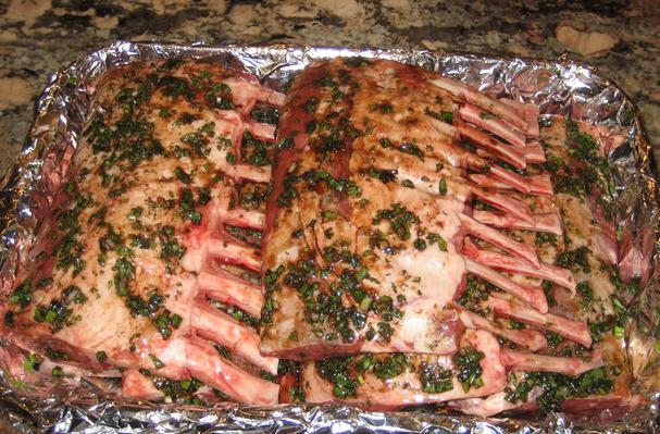 Fresh Herb Marinated Rack Of Lamb With Vinaigrette