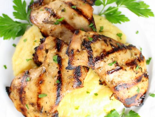 Grilled Rosemary Lemon Chicken Thighs