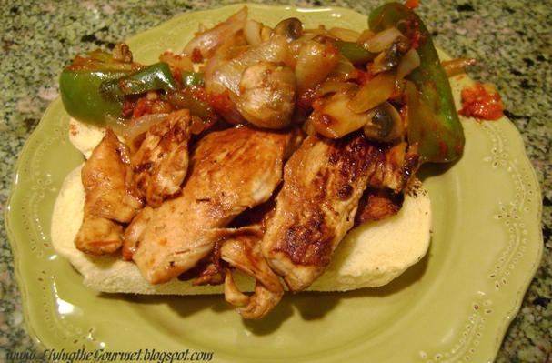 Grilled Sliced Chicken Breast With Veggies